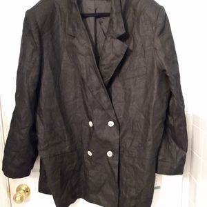 International Scene Vintage Linen Blazer